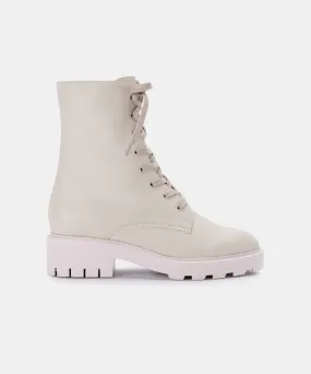 LOTTIE BOOTS IN IVORY LEATHER - re:vita