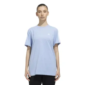 Adidas Women's 3 Stripes BF Tee (Blue Dawn/White)