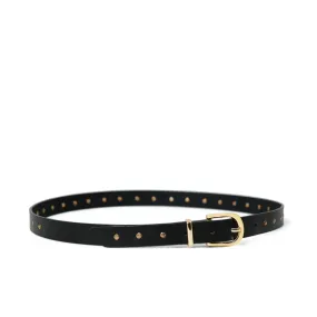 Bell & Fox Mira Studded Leather Belt-Black