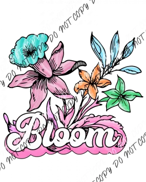 Bloom Flower DTF Transfer