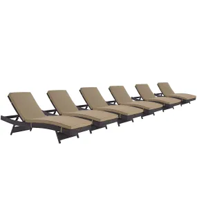 Convene Chaise Outdoor Patio Set of 6