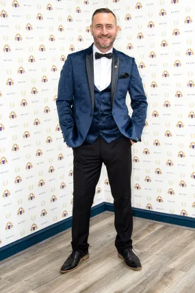 Coronation Street's Will Mellor (Harvey Gaskell) in Simon Velvet Blazer & Waistcoat