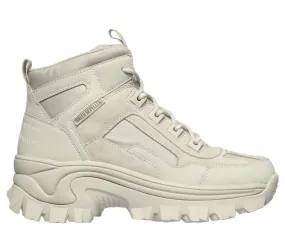 Ghete sport, dama, SKECHERS Hi Ryze Gawkers Street Blox-Block, 155260-OFWT crem, piele naturala