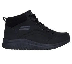 Ghete sport, dama, SKECHERS ULTRA FLEK CASUAL MIX 167973-BBK negru, piele ecologica