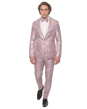 GT1P-1761 Lavendar Floral Tuxedo w/ Mask