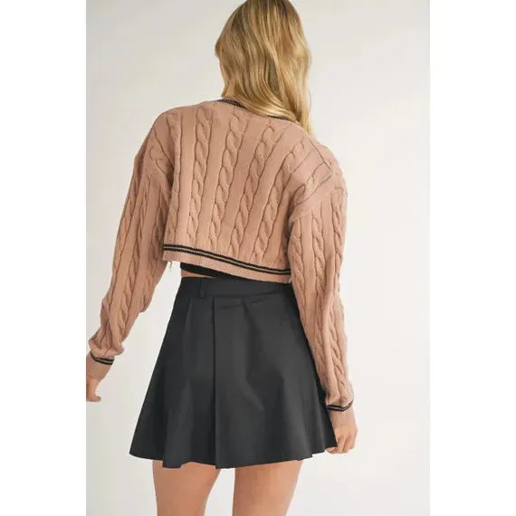 Jessica Cable Knit Cardigan