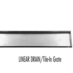 Laticrete Linear Drain Tile-In Grate