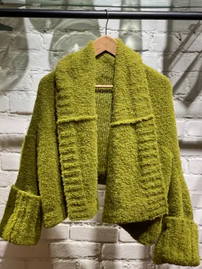 Matcha Bouclé Cardigan