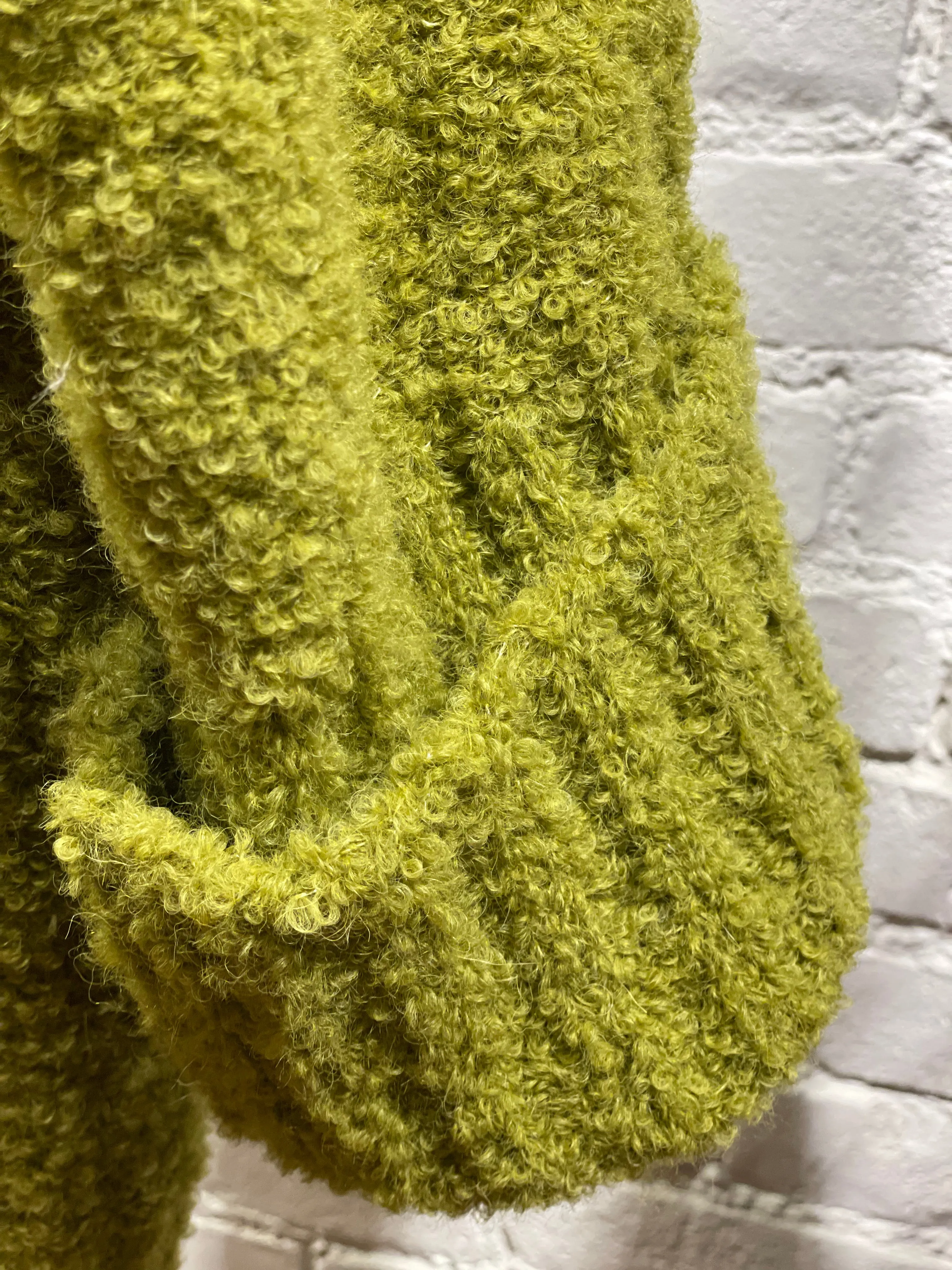 Matcha Bouclé Cardigan