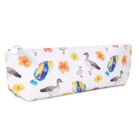 Pencil Pouch Humu Nene Hibiscus White