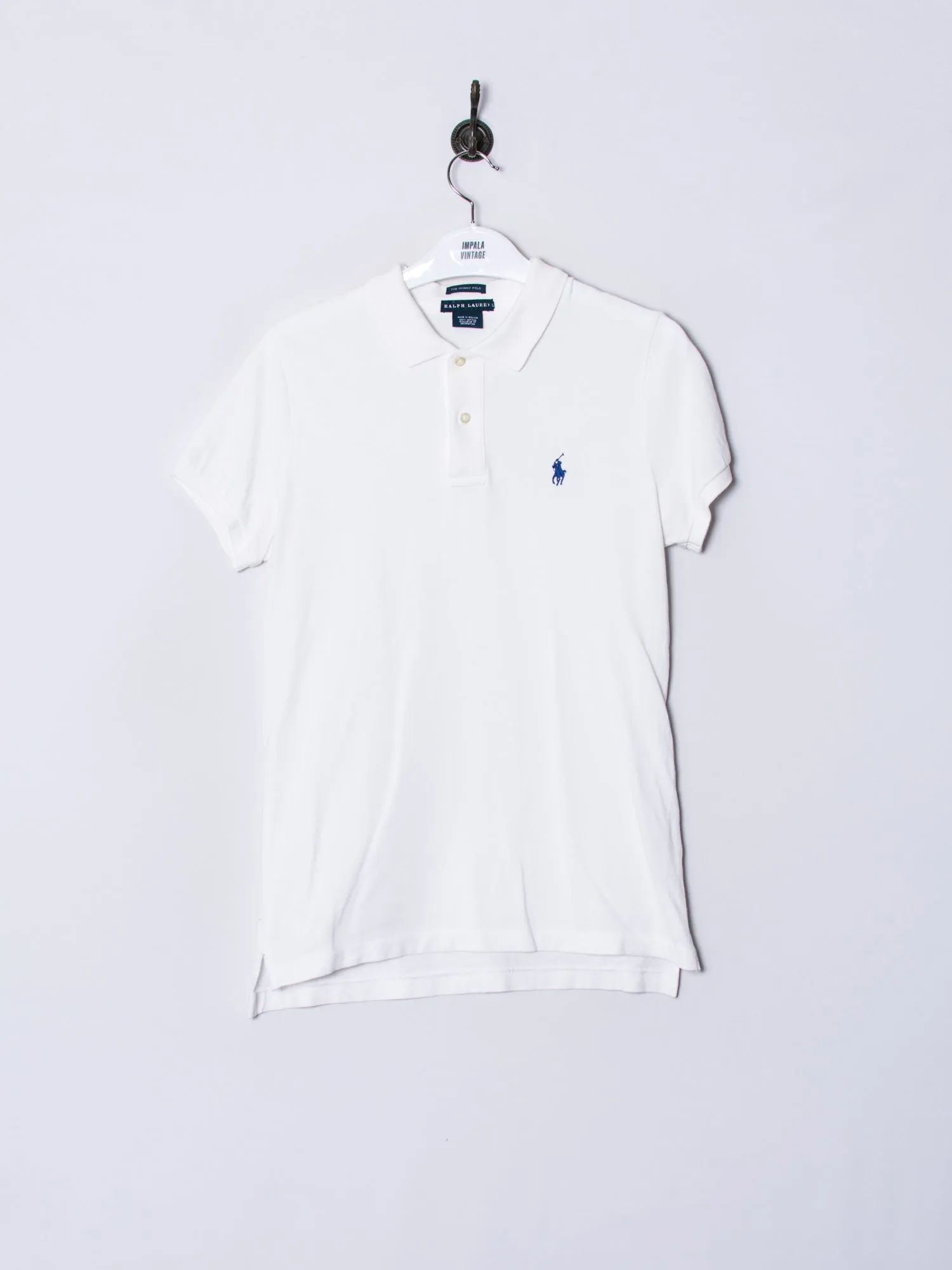 Polo Ralph Lauren Skinny White Poloshirt