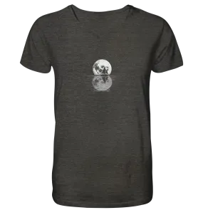 "to the Moon and back" - Herren Premium Organic V-Neck Shirt