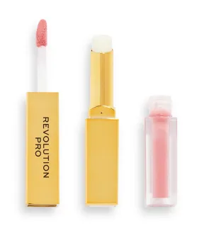 Revolution Pro - Dúo de labial líquido   bálsamo Supreme Stay 24HR - Stripped